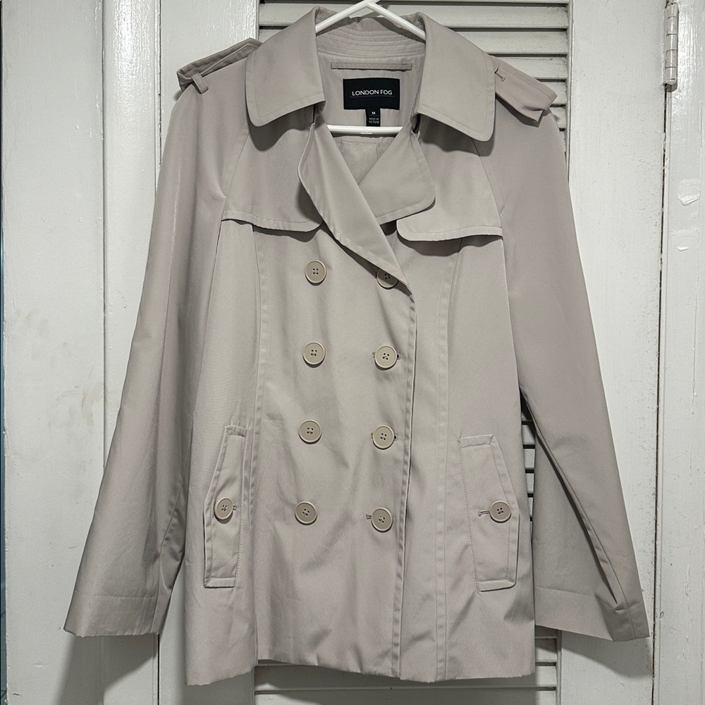 London Fog Women's Classic Beige Trench Coat - Picture 2 of 7